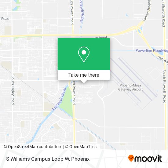 Mapa de S Williams Campus Loop W