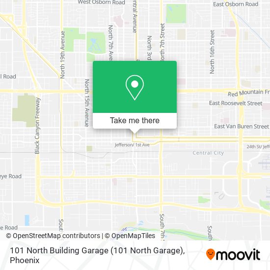 101 North Building Garage map