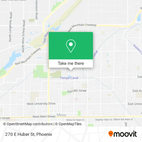 270 E Huber St map