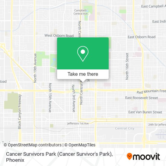 Mapa de Cancer Survivors Park (Cancer Survivor's Park)