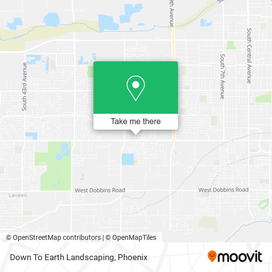 Down To Earth Landscaping map