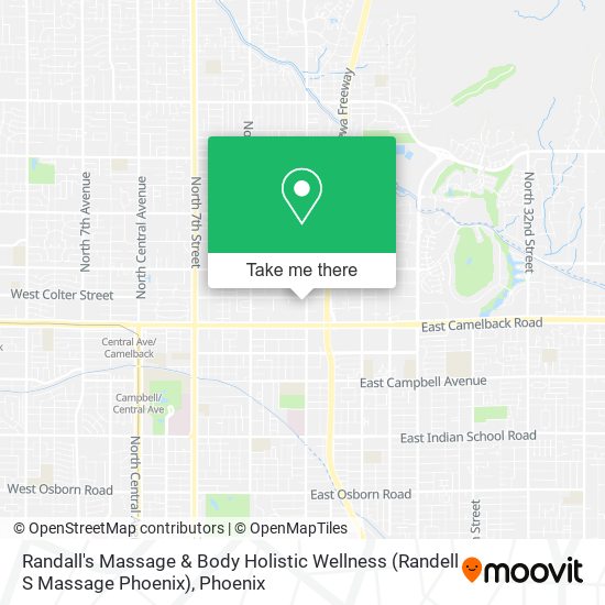 Mapa de Randall's Massage & Body Holistic Wellness (Randell S Massage Phoenix)