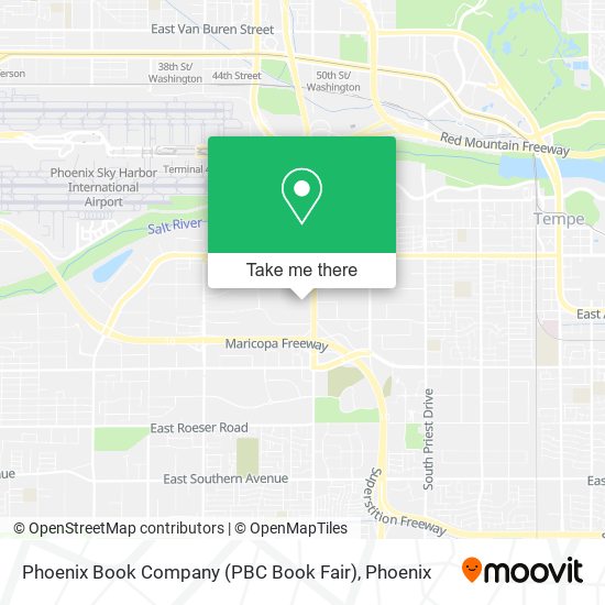 Mapa de Phoenix Book Company (PBC Book Fair)