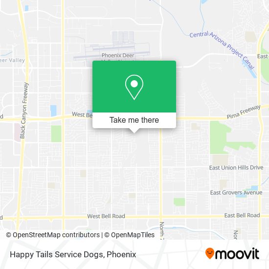 Happy Tails Service Dogs map