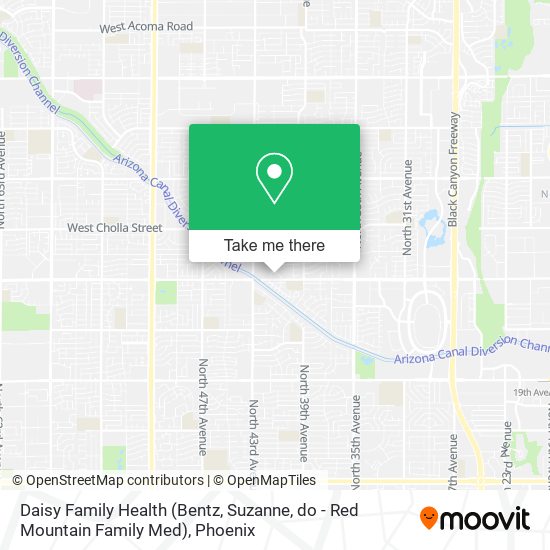 Mapa de Daisy Family Health (Bentz, Suzanne, do - Red Mountain Family Med)