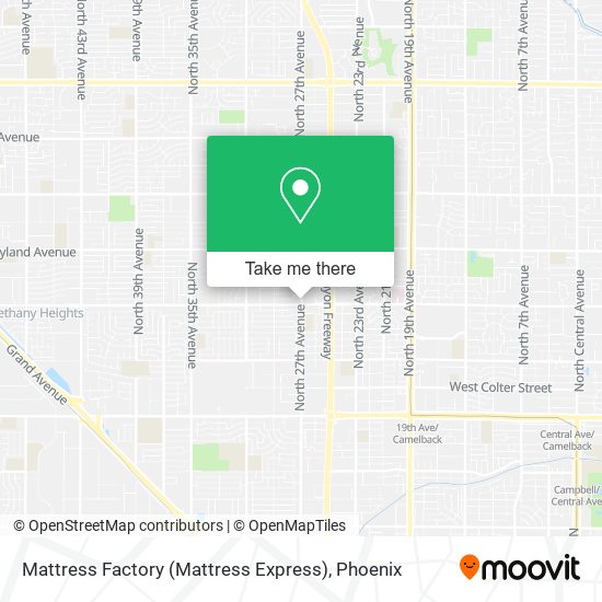 Mapa de Mattress Factory (Mattress Express)