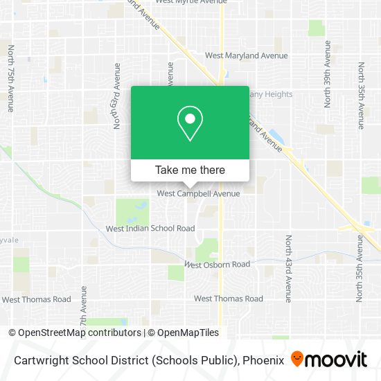 Cartwright School District (Schools Public) map