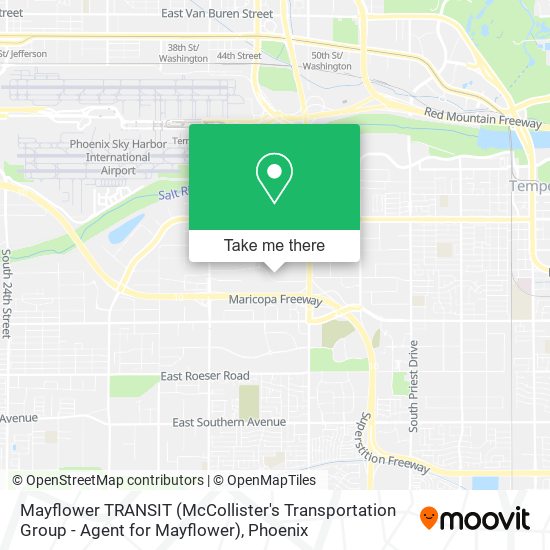 Mapa de Mayflower TRANSIT (McCollister's Transportation Group - Agent for Mayflower)