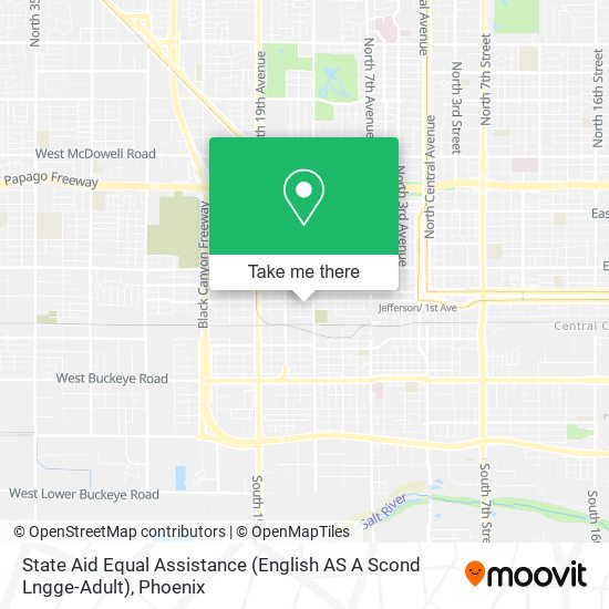 Mapa de State Aid Equal Assistance (English AS A Scond Lngge-Adult)