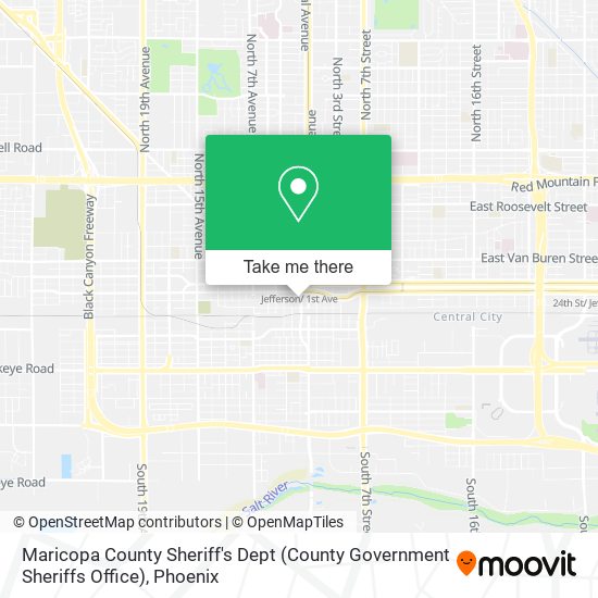 Mapa de Maricopa County Sheriff's Dept (County Government Sheriffs Office)