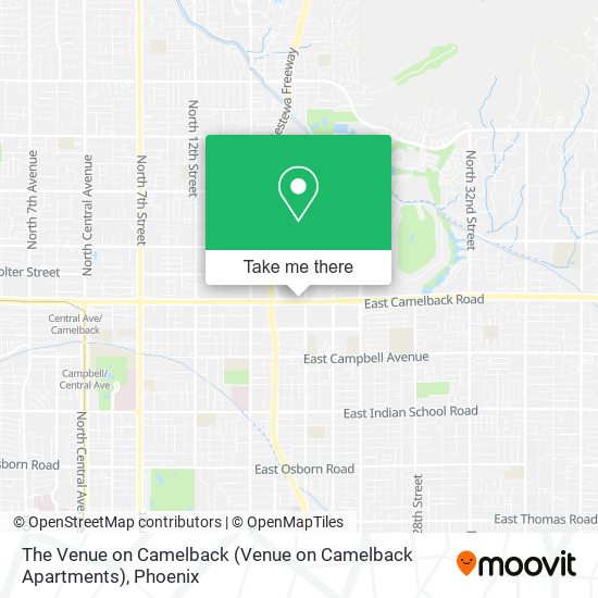 Mapa de The Venue on Camelback