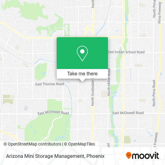 Arizona Mini Storage Management map