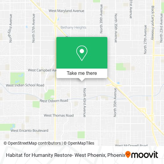 Mapa de Habitat for Humanity Restore- West Phoenix