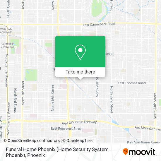 Funeral Home Phoenix (Home Security System Phoenix) map