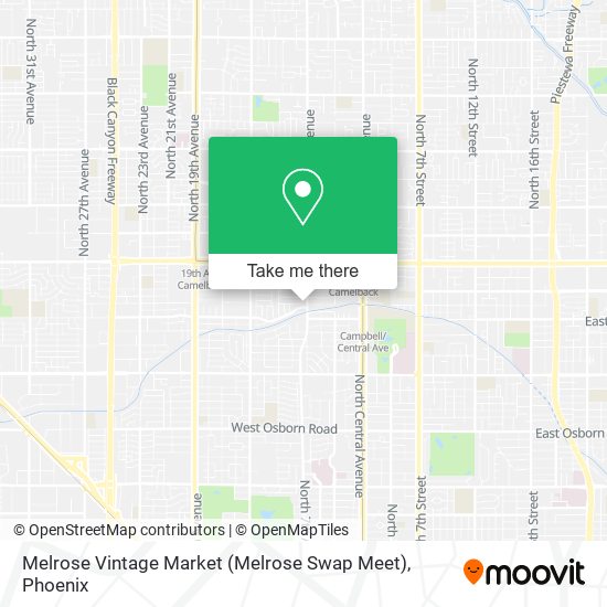 Mapa de Melrose Vintage Market (Melrose Swap Meet)