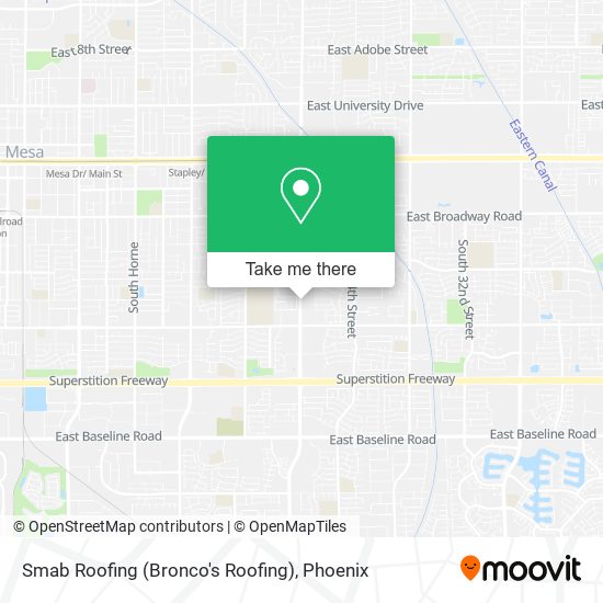 Smab Roofing (Bronco's Roofing) map