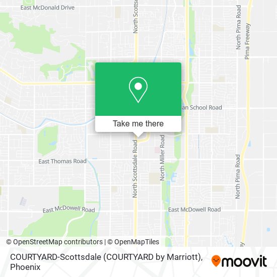 Mapa de COURTYARD-Scottsdale (COURTYARD by Marriott)