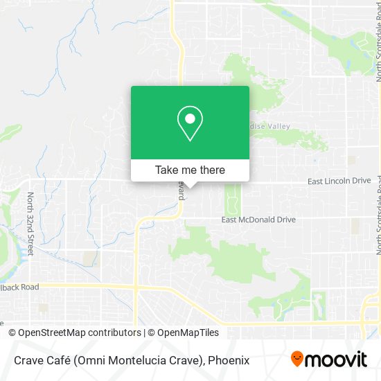 Crave Café (Omni Montelucia Crave) map