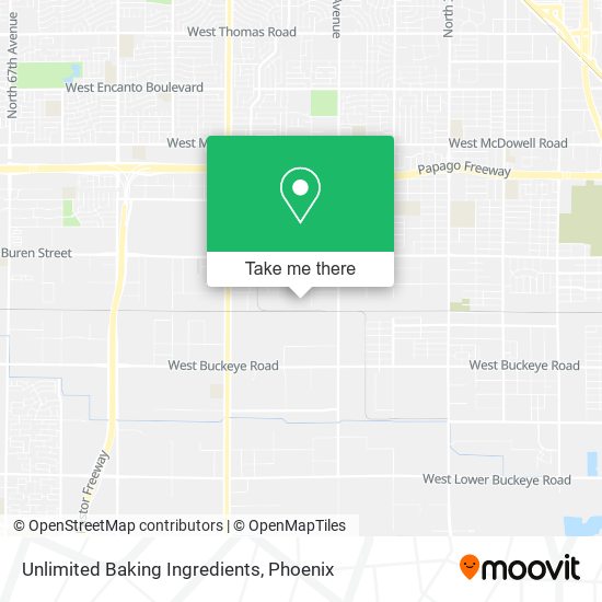 Mapa de Unlimited Baking Ingredients