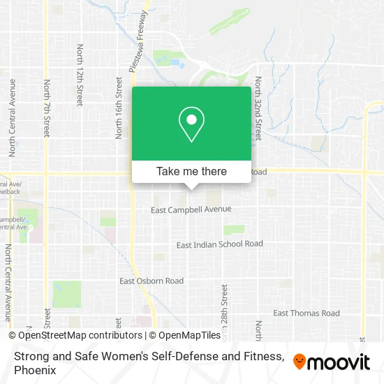 Strong and Safe Women's Self-Defense and Fitness map