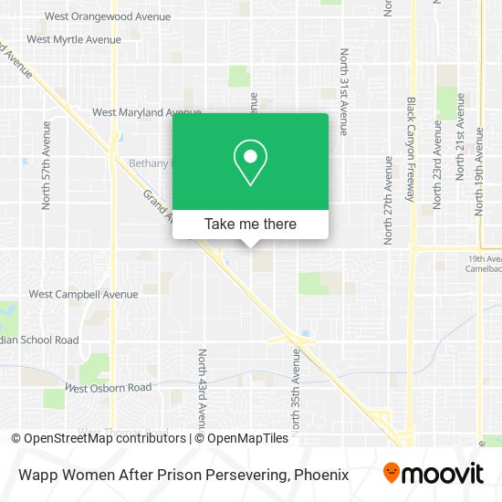 Wapp Women After Prison Persevering map