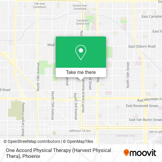 Mapa de One Accord Physical Therapy (Harvest Physical Thera)