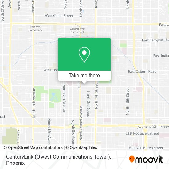 CenturyLink (Qwest Communications Tower) map