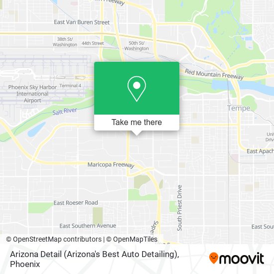 Mapa de Arizona Detail (Arizona's Best Auto Detailing)