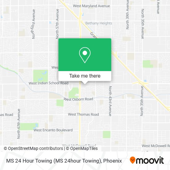 MS 24 Hour Towing (MS 24hour Towing) map