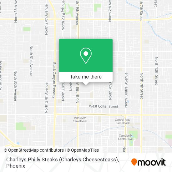 Mapa de Charleys Philly Steaks (Charleys Cheesesteaks)