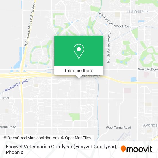 Mapa de Easyvet Veterinarian Goodyear (Easyvet Goodyear)