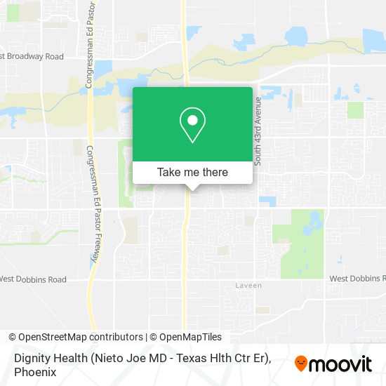 Mapa de Dignity Health (Nieto Joe MD - Texas Hlth Ctr Er)