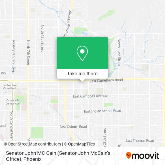 Senator John MC Cain (Senator John McCain's Office) map