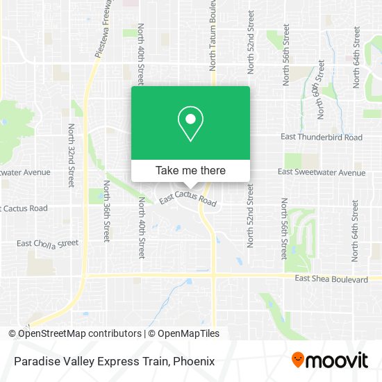 Paradise Valley Express Train map