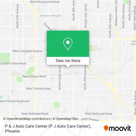 P & J Auto Care Center map