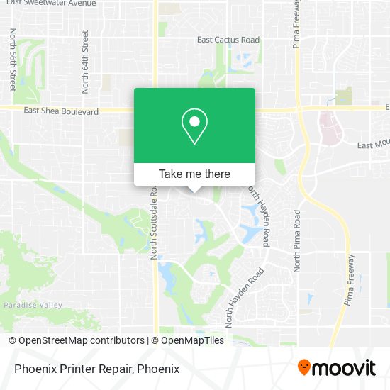 Phoenix Printer Repair map