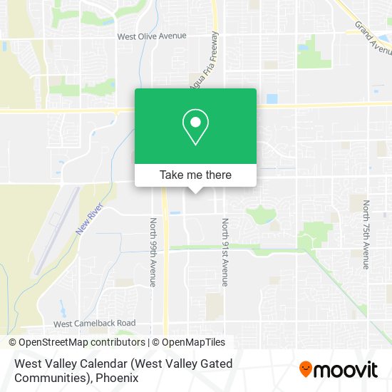 West Valley Calendar (West Valley Gated Communities) map