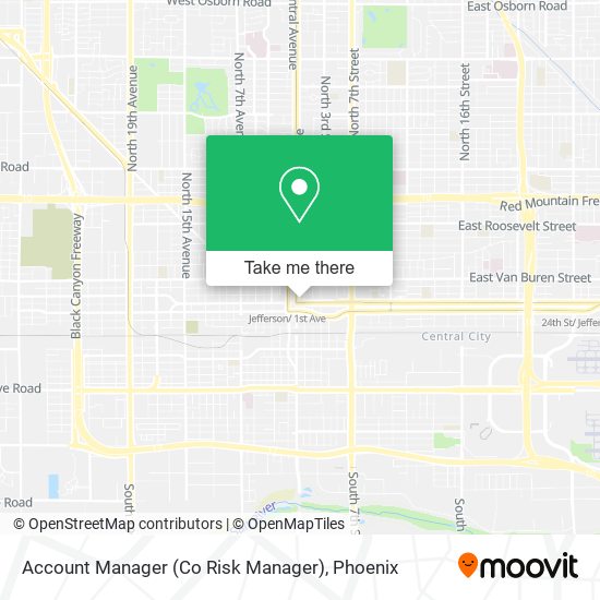 Account Manager (Co Risk Manager) map
