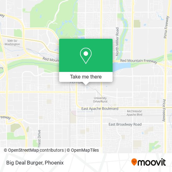Mapa de Big Deal Burger
