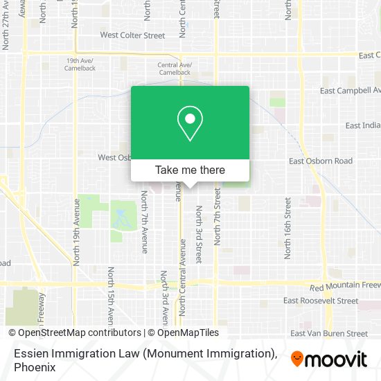 Mapa de Essien Immigration Law (Monument Immigration)