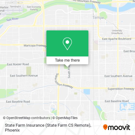 State Farm Insurance (State Farm CS Remote) map