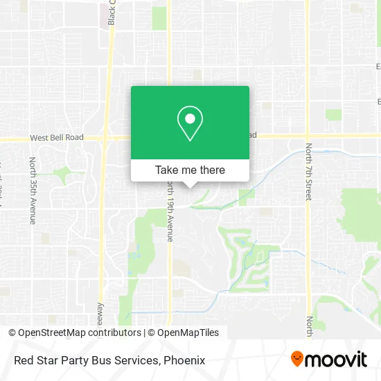 Mapa de Red Star Party Bus Services