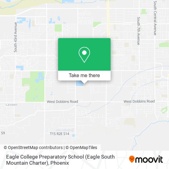 Mapa de Eagle College Preparatory School (Eagle South Mountain Charter)