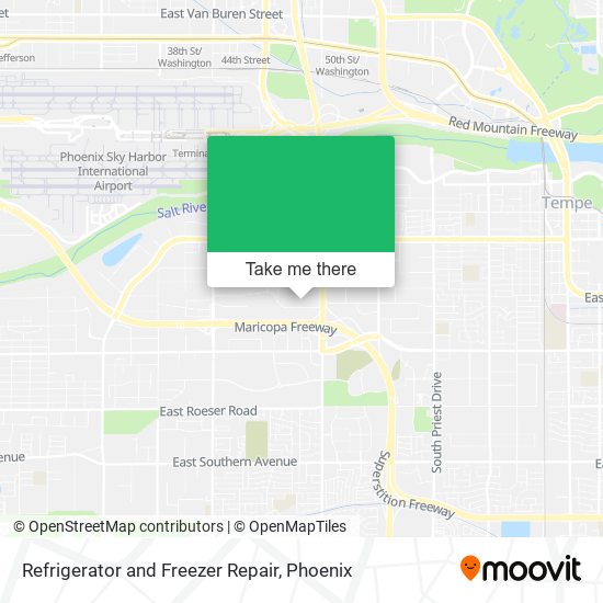 Mapa de Refrigerator and Freezer Repair