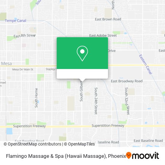 Mapa de Flamingo Massage & Spa (Hawaii Massage)