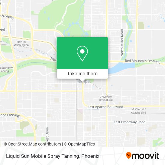 Mapa de Liquid Sun Mobile Spray Tanning