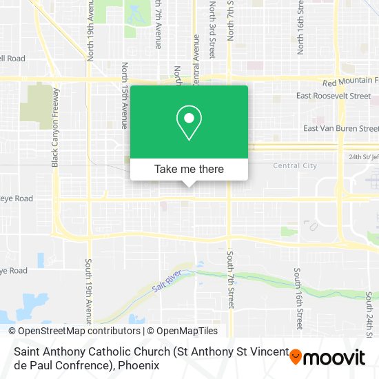 Saint Anthony Catholic Church (St Anthony St Vincent de Paul Confrence) map