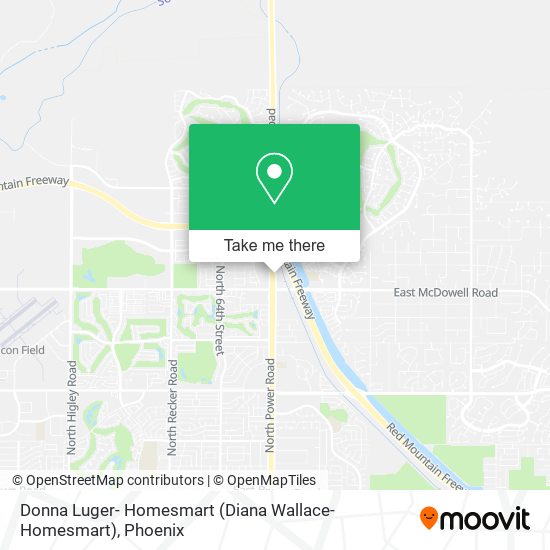Donna Luger- Homesmart (Diana Wallace- Homesmart) map