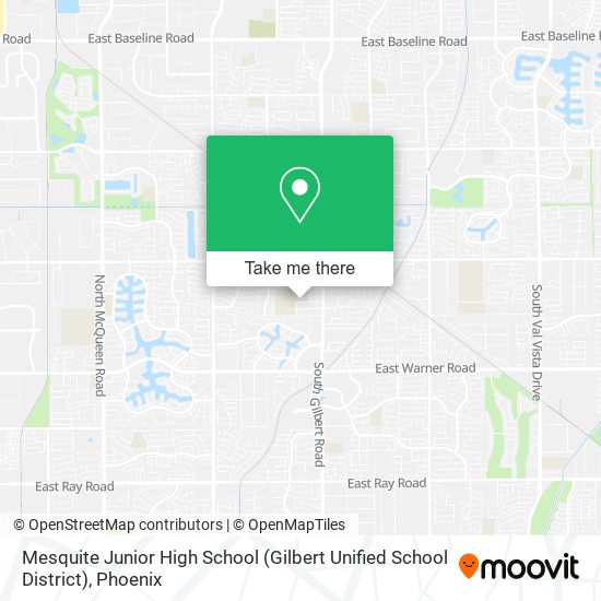 Mapa de Mesquite Junior High School (Gilbert Unified School District)