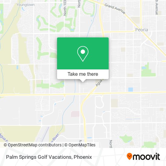 Mapa de Palm Springs Golf Vacations